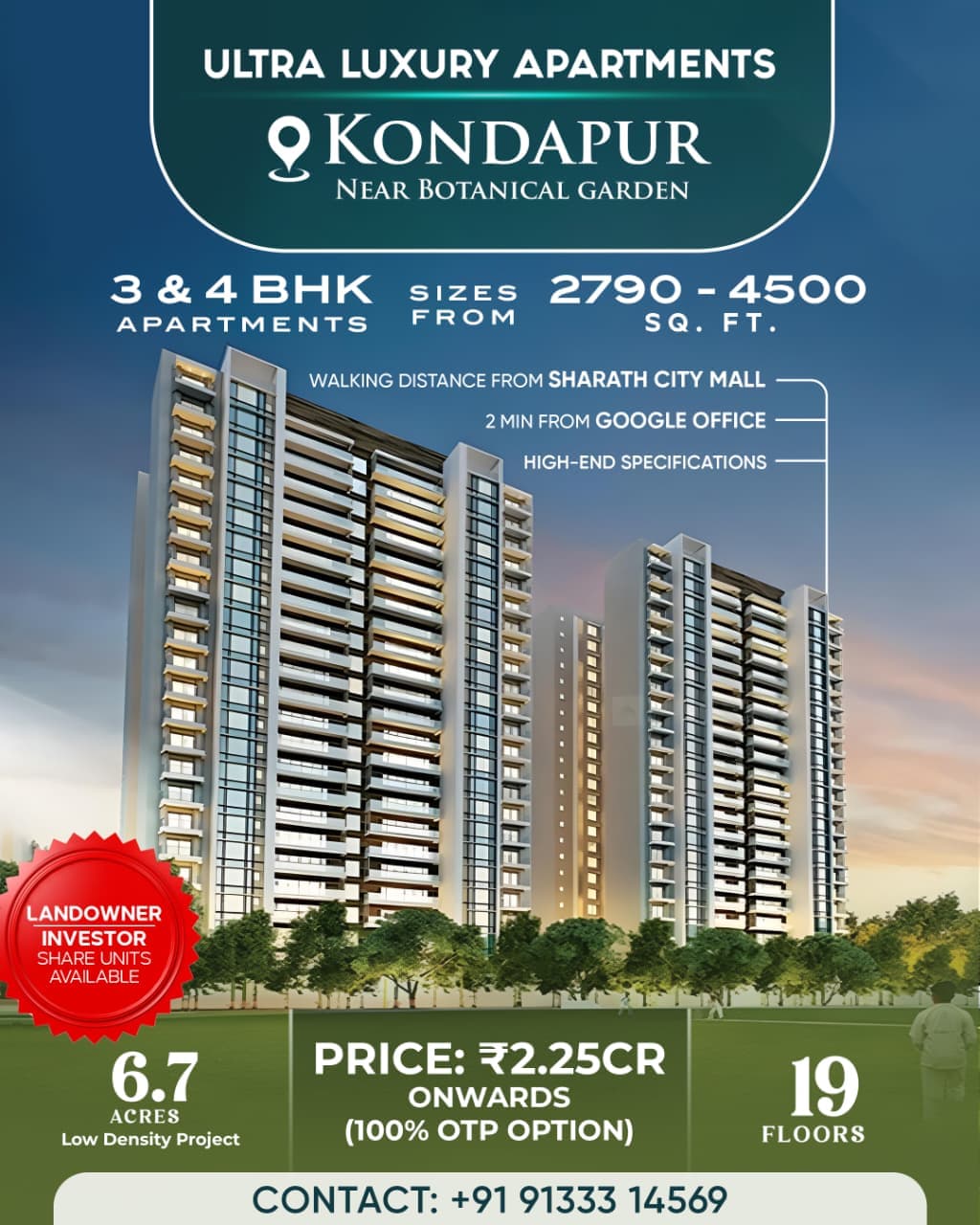 RERA Approved Project @ Kondapur - Premium Builder